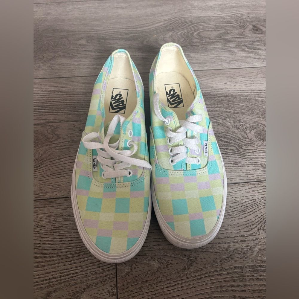 Vans Pastel Checkered Sneakers NWOT